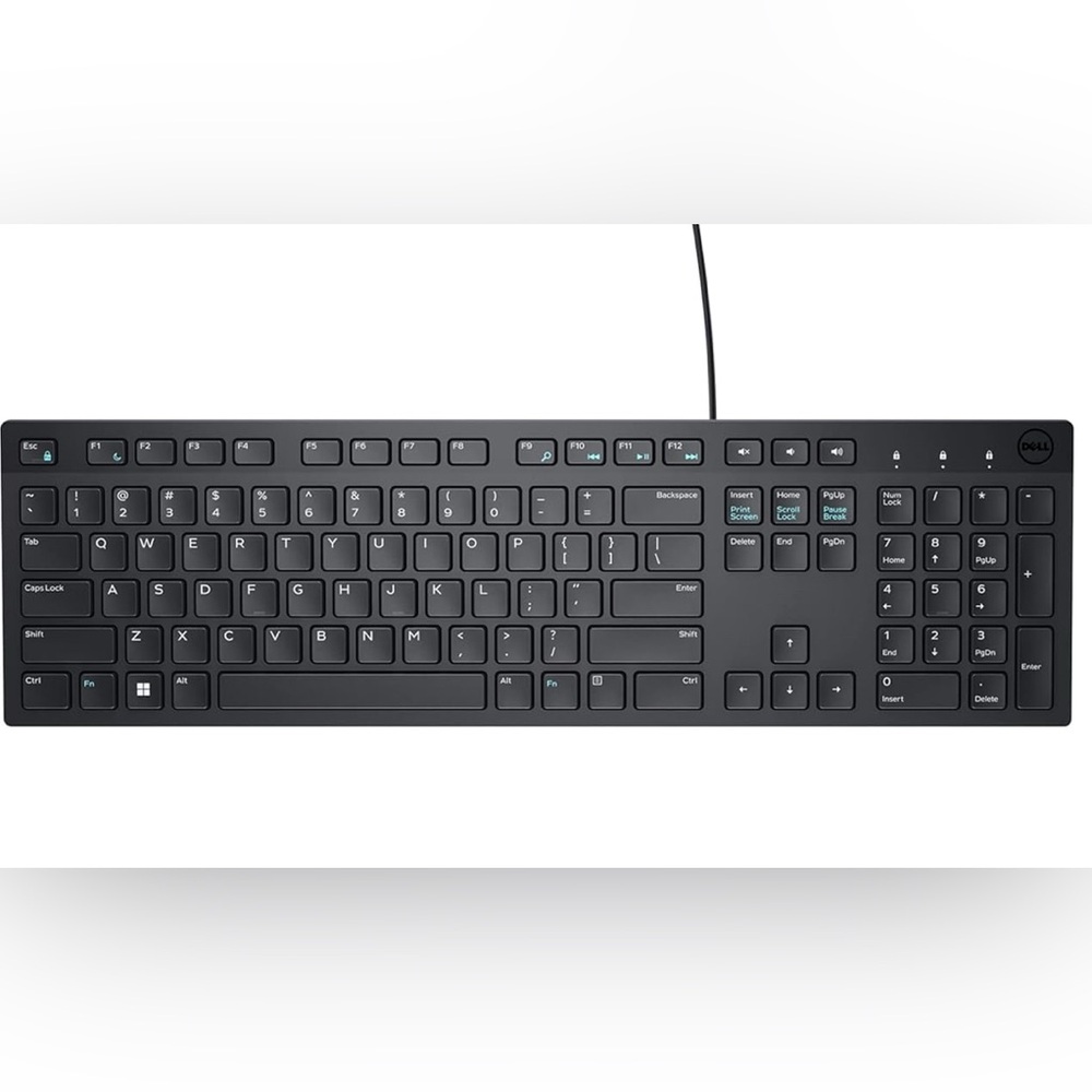 Wired Dell Black Keyboard